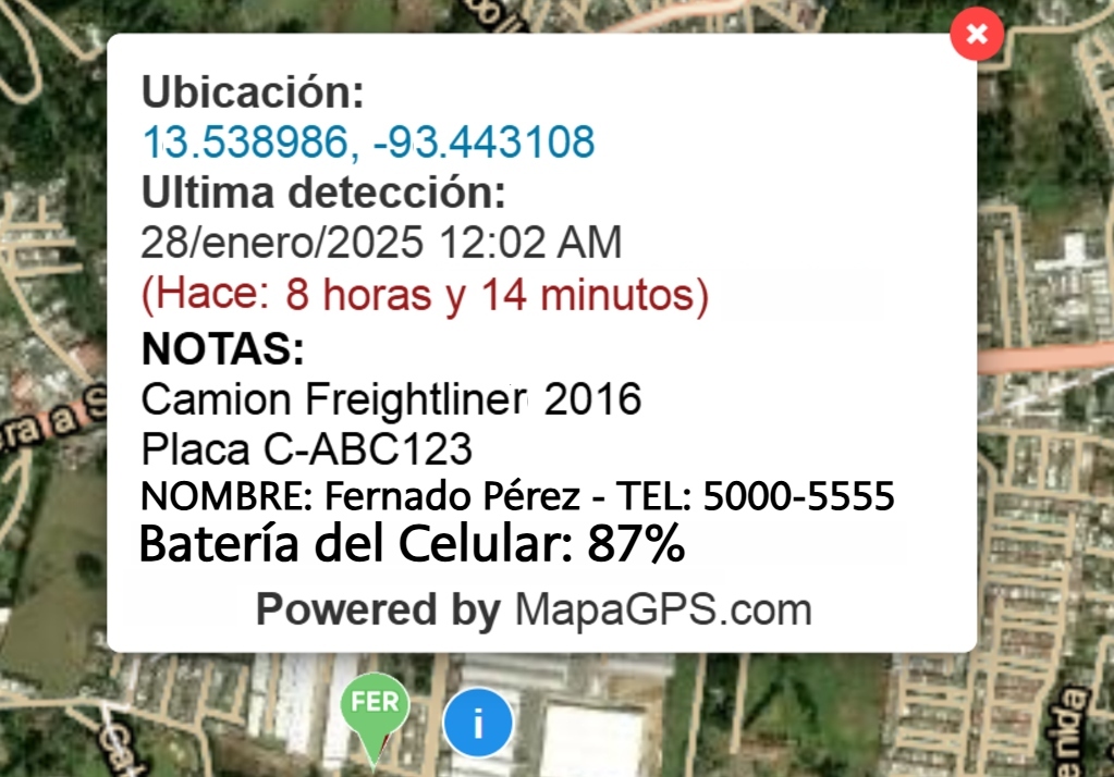 Servicio de rastreo de celulares por GPS